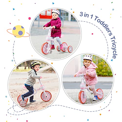XIAPIA 3-in-1 Kids Tricycle with Training Wheels