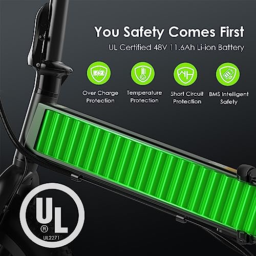 Oraimo 750W-1000W Electric Bike: 45 Miles, Fast Charge