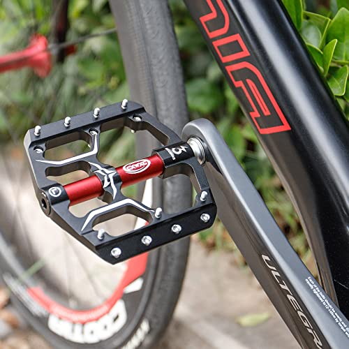 3 Bearings Aluminum Alloy Road/Mountain Bike Pedals anti-Skid