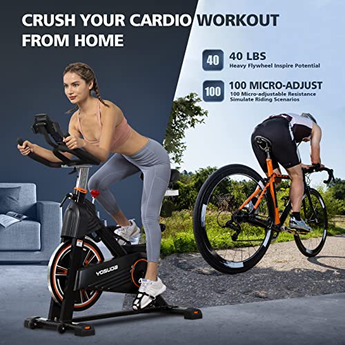YOSUDA PRO Magnetic Exercise Bike - Comfortable & Silent