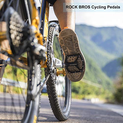 ROCKBROS Aluminum Flat Pedals for Road & Mountain
