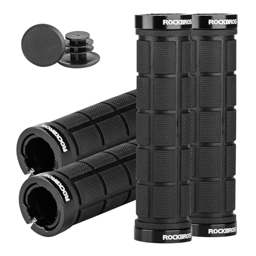 ROCKBROS 4Pcs(2 Pairs) Double Lock On Bike Grips
