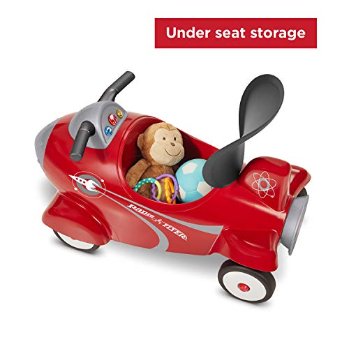 Red Radio Flyer Retro Rocket Ride On Toy
