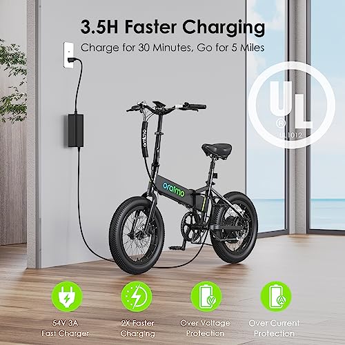 Oraimo 750W-1000W Electric Bike: 45 Miles, Fast Charge