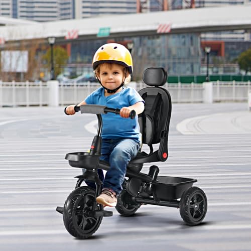 TODEFULL Kids' 6-IN-1 Tricycle with Swivel Seat