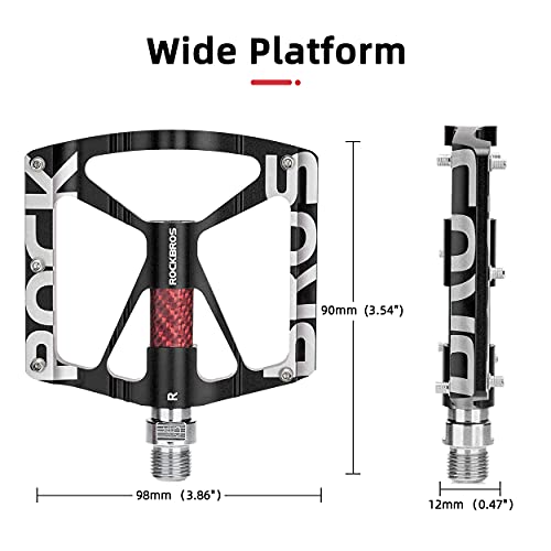 ROCKBROS Lightweight Aluminum CNC MTB Platform Pedals