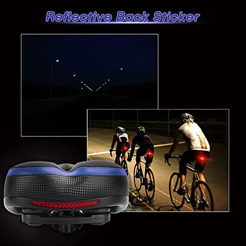 TONBUX Memory Foam Shock Absorbing Bike Seat (Blue)