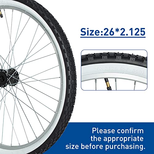 ZUKKA 26" x 2.125" Folding Beach Cruiser Tires