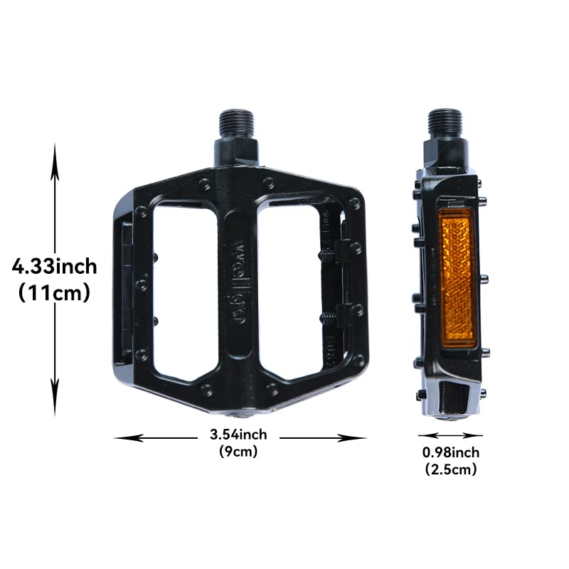 VELOFORT Aluminum MTB Bike Pedals 9/16