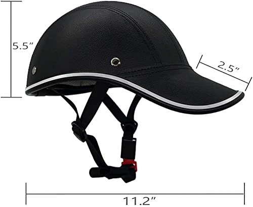 Camzimo Adult Adjustable Bike Baseball Helmet - ABS Leather Safety