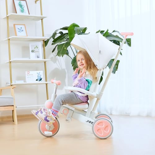 JMMD 7-in-1 Baby Tricycle for Boys & Girls