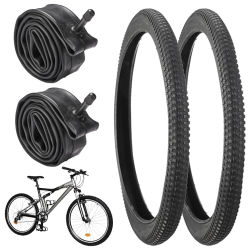 Mountain Bike Tires & Tubes Bundle, Puncture-Resistant, 20