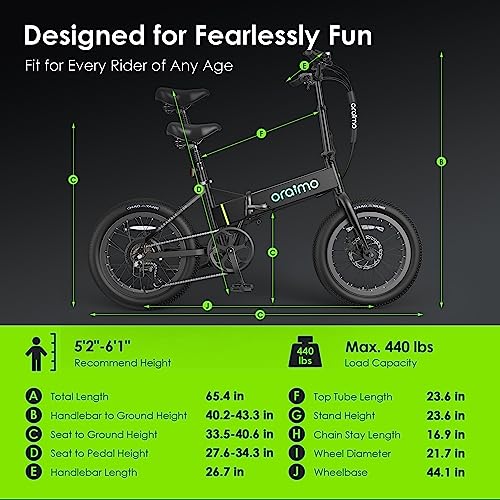 Oraimo 750W-1000W Electric Bike: 45 Miles, Fast Charge