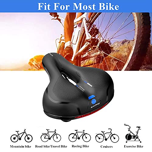 Gincleey Memory Foam Padded Bike Seat, Universal Fit