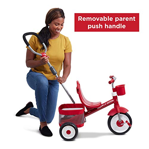 Radio Flyer Toddler Trike, 4-in-1 Stroll 'N Trike