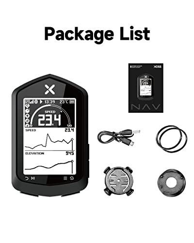 XOSS NAV Wireless Cycling Computer with Mount and GPS
