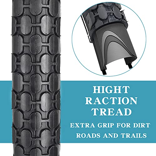 2 Pack Cruiser Bike Tires and Tubes Kit