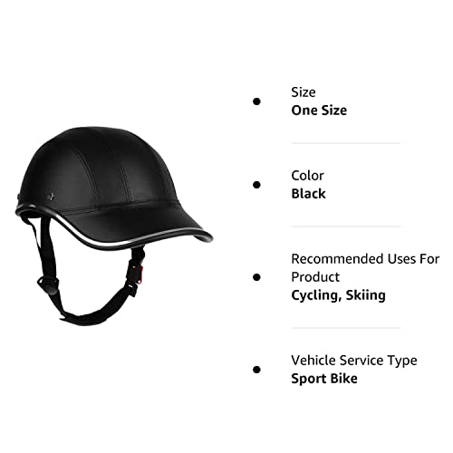 Camzimo Adult Adjustable Bike Baseball Helmet - ABS Leather Safety