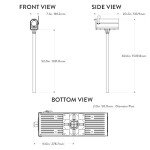 Stylish Mailbox with In-Ground Post Kit