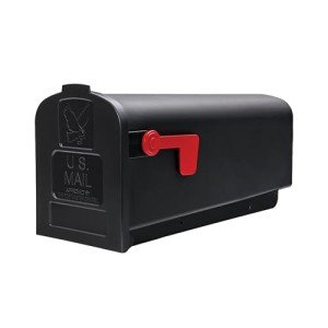 Black Parsons Medium Capacity Plastic Mailbox
