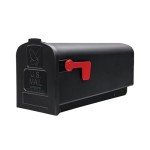 Black Parsons Medium Capacity Plastic Mailbox