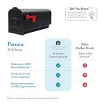 Black Parsons Medium Capacity Plastic Mailbox