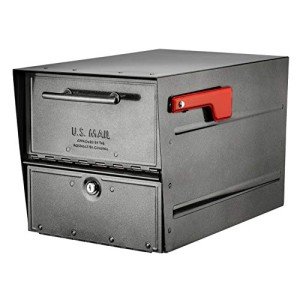 Oasis Eclipse Locking Mailbox in Pewter