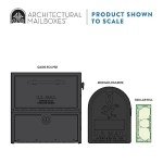 Oasis Eclipse Locking Mailbox in Pewter