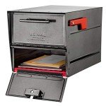 Oasis Eclipse Locking Mailbox in Pewter