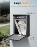 Uniclife Locking Wall Mount Mailbox - Black