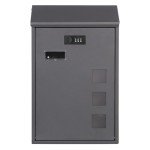 Lockable Wall Mounted Steel Mailbox - Waterproof Design
