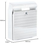 TATAY High Capacity Wall Mount Mailbox - Grey