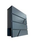 Unique Wall-Mounted Metal Postbox with Newspaper Slot