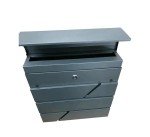 Unique Wall-Mounted Metal Postbox with Newspaper Slot