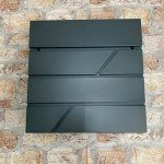 Unique Wall-Mounted Metal Postbox with Newspaper Slot