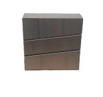 Sleek Wall-Mounted Lockable Letter Box in Grey