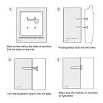 Black Wall-Mounted Metal Mailbox with Key Lock