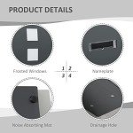 Modern Wall Mounted Weatherproof Mailbox in Grey