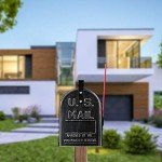 Vintage American Mailbox with Red Flag - Large