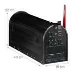 Vintage American Mailbox with Red Flag - Large