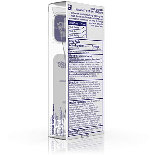 Acne Spot Treatment: Clear & Clear Advantage, Oil Free