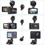 Suction Cup Dash Cam Mount for Windshield & Dashboard