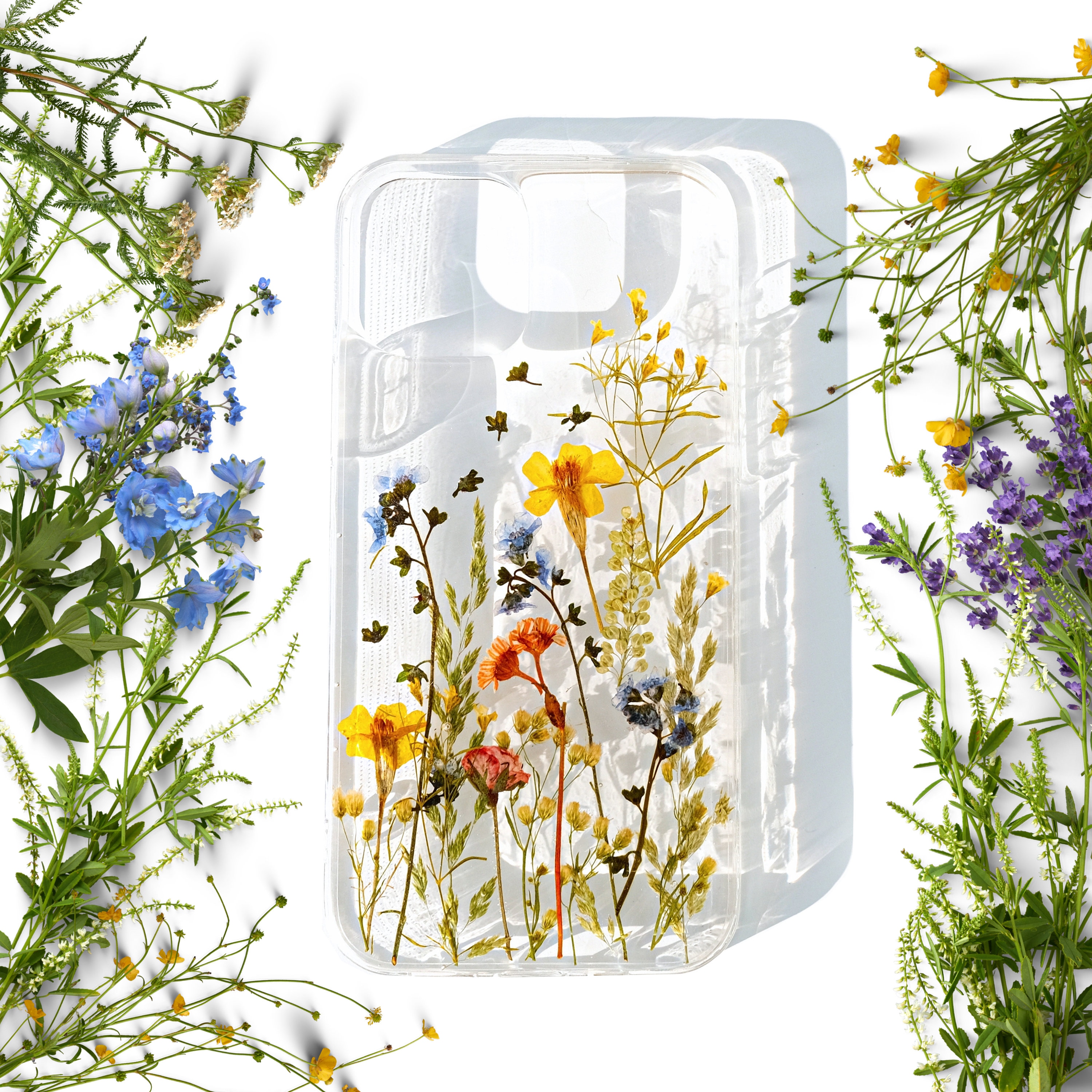 Pressed Flower Phone Case for iPhone and Samsung