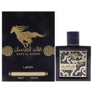 Lattafa Qaed Al Fursan for Unisex Eau de Parfum Spray, 3 Ounce