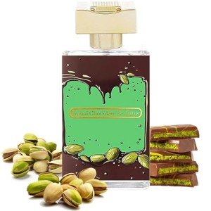 Pistachio Chocolate Perfume for Women, Pistachio & Salted Caramel Scent, 100ml Long-Lasting Dubai Gourmand Fragrance for Women & Men, Eau de Parfum Spray, Unisex Scented Gift (1PC)