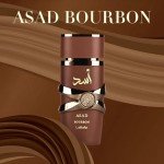 Lattafa Asad Bourbon Eau de Parfum Spray for Unisex, 3.4 Ounce