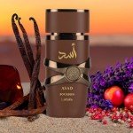 Lattafa Asad Bourbon Eau de Parfum Spray for Unisex, 3.4 Ounce