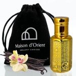 Intense Vanilla Perfume Oil - 12 mL | Luxurious Unisex Oriental Vanilla Fragrance with Saffron, Coffee, and Madagascar Vanilla | Long-Lasting Alcohol-Free Scent
