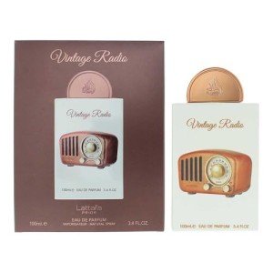 Lattafa Pride Vintage Radio Eau de Parfum Spray for Unisex, 3.4 Ounce