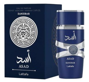 Lattafa Asad Zanzibar For Unisex Eau De Parfum Spray, 3.4 Ounce